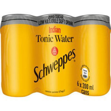 Csd Schwepps Can Indian Tonic 1 x 200Ml