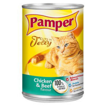 Pamper Friskies Prime Cuts  Chick & Beef 1 x 385G