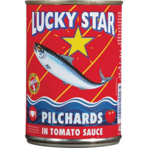 Lucky Star Fish Pilchards Talls Tomato 1 x 400G