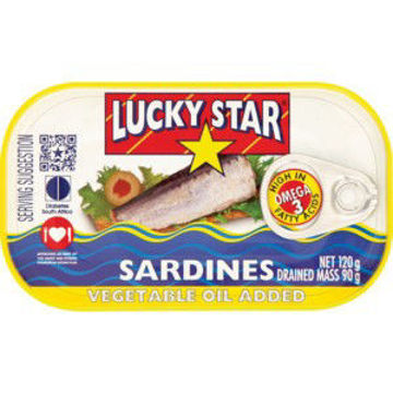 Lucky Star Fish Sardines In Oil 1 x 120G