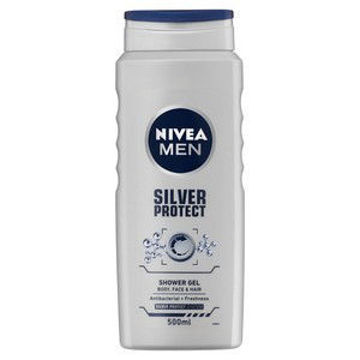 Nivea Shower Gel Silver Prot. 1 x 500Ml