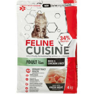 Feline Cuisine Cat Food Adult Chick & Rice 1 x 4Kg