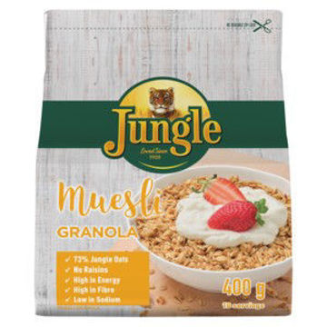 Jungle Energy Cereal Crunch Granola Plain 1 x 400Gr