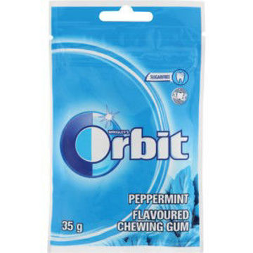 Wrigleys Chew Gum Orbit Bag Pepermint 1 x 35Gr