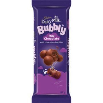 Cadbury Choc Slab Bubbly Choc 1 x 87Gr