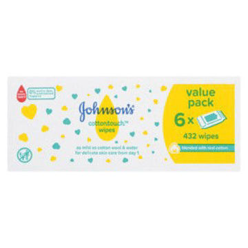 J&J Baby Wipes 432s Cotton Touch 1 x 0Ea