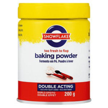 Snowflake Baking Powder Tin 1 x 200Gr