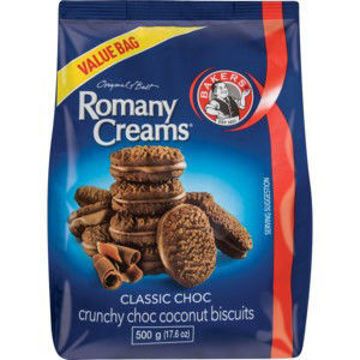 Bakers Bisc Romany Creams Classic Choc 1 x 500G