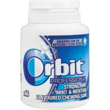 Wrigleys Chew Gum Orbit Bottle Strong Mint 1 x 64Gr