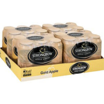 Strongbow Cider Can Gold 6 x 440Ml