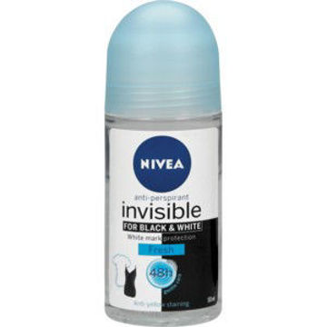 Nivea Deo Roll On Inv. B&W 6 x 50Ml