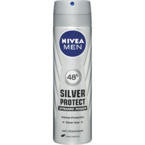 Nivea Deo Spray Male Men Silver 1 x 150Ml