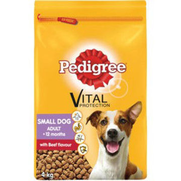 Pedigree Dog Food Small Beef 1 x 4Kg