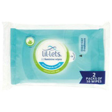 Lil Lets Feminine Wipes Aloe Fresh 1 x 20`s