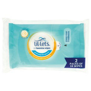 Lil Lets Feminine Wipes Chamomile 1 x 20`s