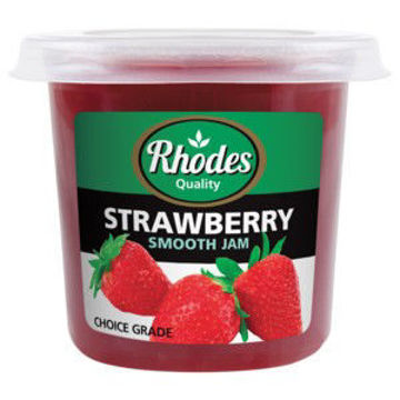 Rhodes Jam In Cup Strawberry . 1 x 600Gr