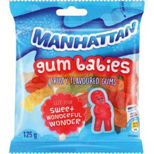 Manhattan Jelly Gums Gum Babies 1 x 125G