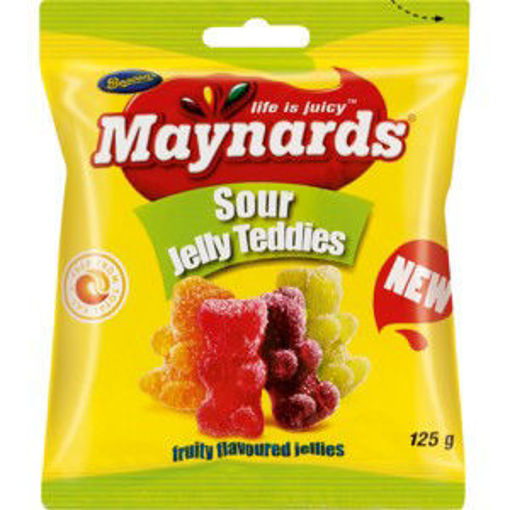 Maynards Jelly Sour Sour Teddies 1 x 125G