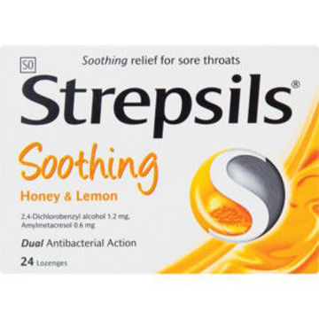 Strepsils Lozengers  Honey& Lemon 1 x 24`s