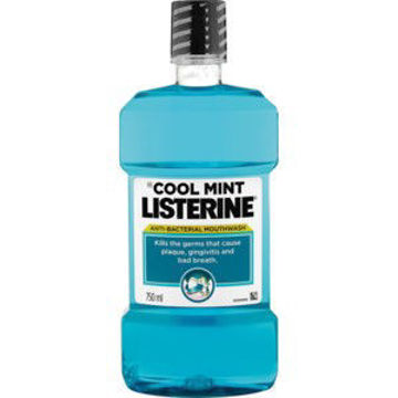 Listerine Mouth Wash Cool Mint +250ml Val P 1 x 500Ml