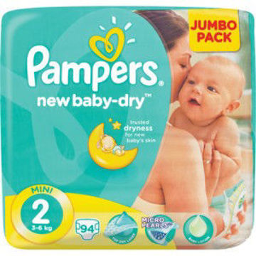 Pampers Nappies Act Baby JP New Baby Mini 94s 1 x 0Ea