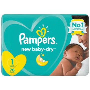 Pampers Nappies Act Baby VP New Baby 76s 1 x 0Ea