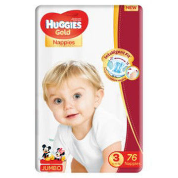 Huggies Nappies Gold JP Size 3 76s 1 x 0Ea