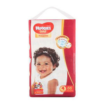 Huggies Nappies Gold JP Size 4 66s 1 x 0Ea