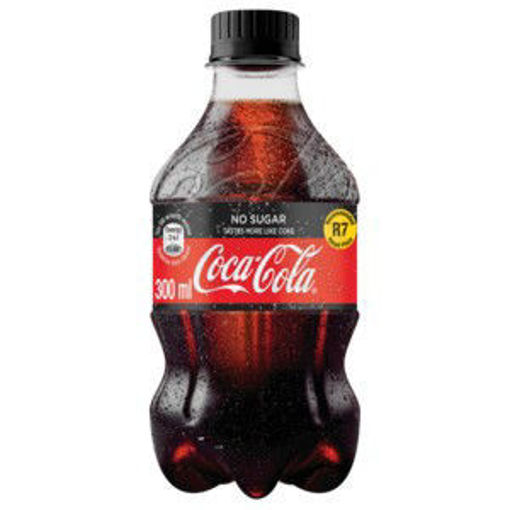 Coke No Sugar Pet 24 x 300Ml