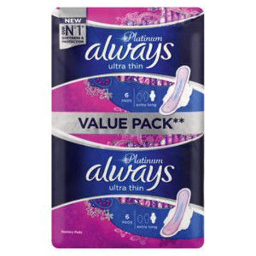 Always Pads Platinum 12s 1 x 0Ea