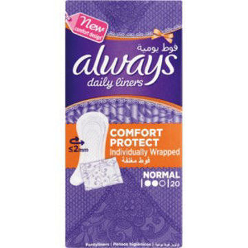 Always Panty Liners Normal Fold & Wrap 1 x 20`s