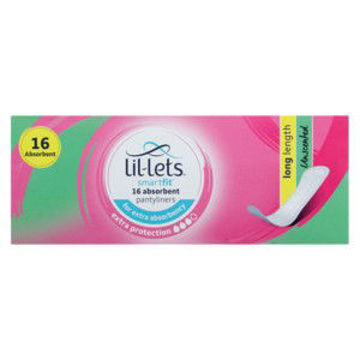 Lil Lets Panty Liners Protect Unsented 1 x 16`s