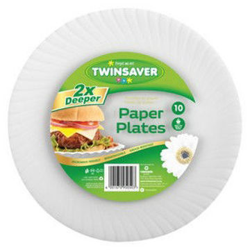 Twinsaver Paper Plates 180mm 1 x 10`s