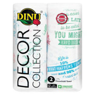 Dinu Paper Towel Roll Decor Multi Pack 1 x 2`s