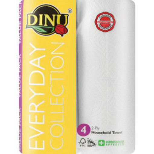 Dinu Paper Towel Roll White 1 x 4`s