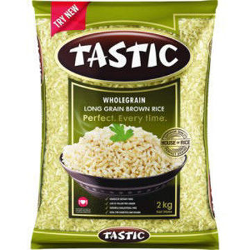 Tastic Rice Long Grain Brown 1 x 2Kg