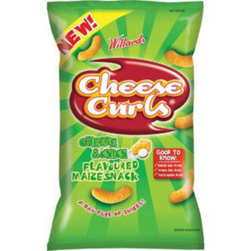 Willards Snaks Cheese Curls Cheese & Onion 1 x 150G