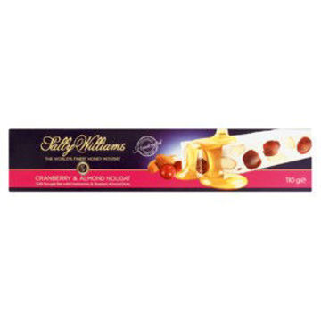 SALLY WILLIAMS Soft Nougat Bar Cranberries & Almond Nuts 1 x 110G