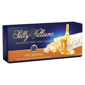 SALLY WILLIAMS Soft Nougat Roasted Macadamia Nuts 1 x 50G