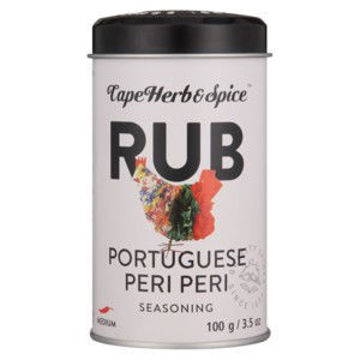 Cape Herb & Spice Spice Rub Tin Portuguese Peri Peri Rub 1 x 100Gr