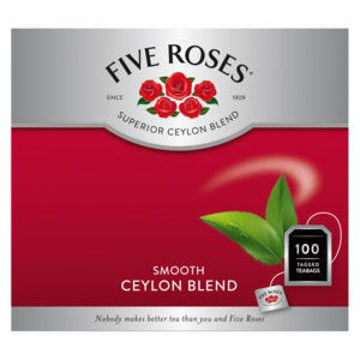 Five Roses Tea Bags Tagged 1 x 100`s