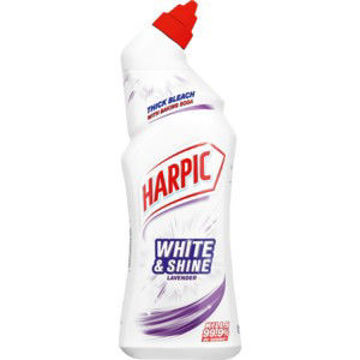 Harpic Toilet Clean Liq White & Shine Lav 1 x 750Ml