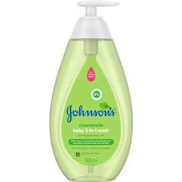 J&J Baby Shampoo 3-In-1 Wash 1 x 500Ml