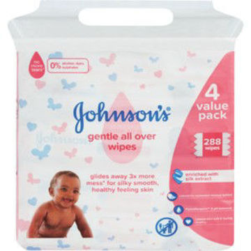 J&J Baby Wipes Gentle All 1 x 288`S