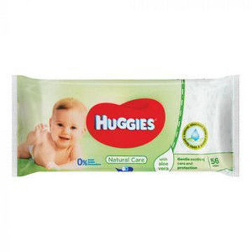 Huggies Baby Wipes Pure Single Natural 1 x 56`S