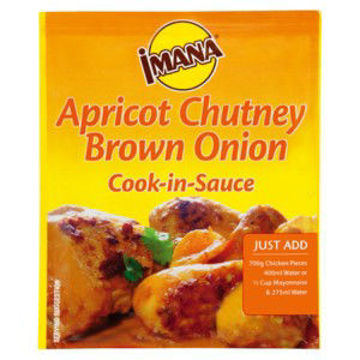 Imana Cook In Sauce Apricot & Brown Onion 1 x 48G