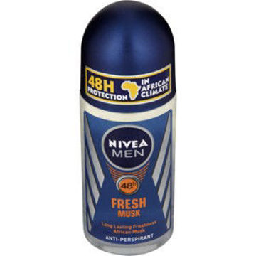 Nivea Deo Roll On Male Fresh Musk 6 x 50Ml