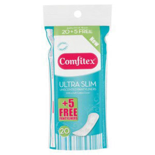 NSP Panty Liners Comfitex +5 Free U/unscented 1 x 20`s