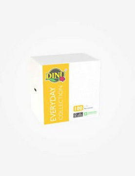 Dinu Paper Serviettes 1 Ply Econ White 1 x 100`s