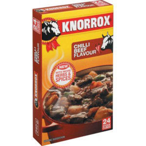 Knorrox Stock Cubes Chilli Beef 1 x 24`s